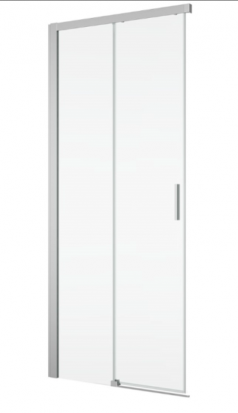 Ronal wejście narożne lewe z drzwiami rozsuwanymi, kabina asymetryczna 80x200 cm, szkło przezroczyste, profile biały TLSG0800407