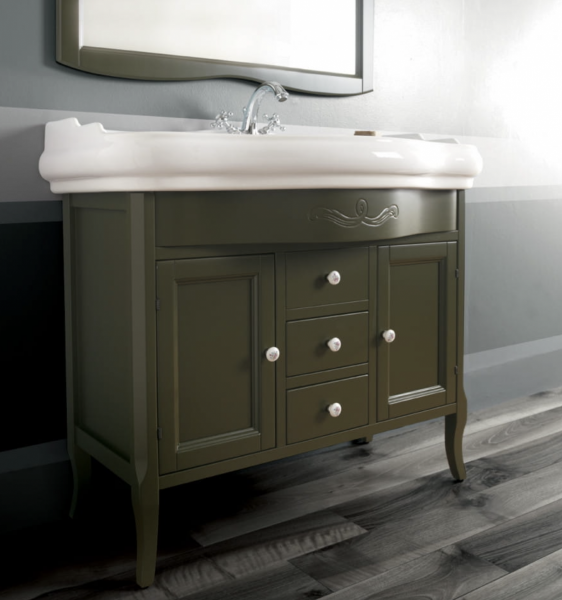 KERASAN RETRO SZAFKA DREWNIANA 100 cm VERDE 734752