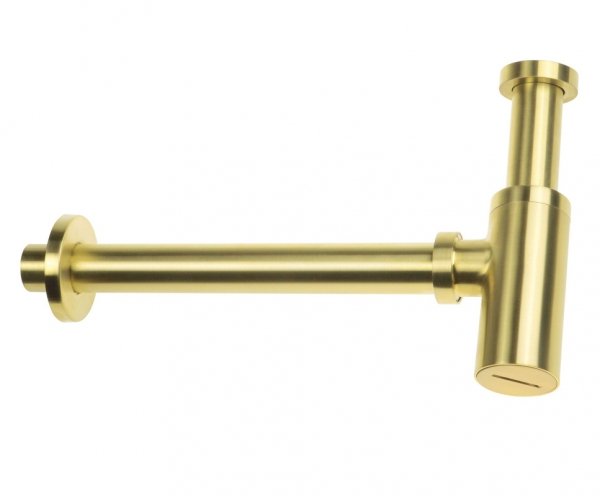 Deante Syfon umywalkowy butelkowy ozdobny złoto szczotkowane NHCR31K