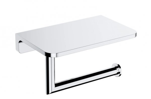 Omnires Modern Project uchwyt na papier toaletowy z półką chrom MP60511CR WYSYŁKA 24H