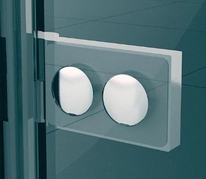 Ronal SanSwiss Pur PUR1 Drzwi jednoczęściowe wymiar specjalny profil chrom szkło Satyna Lewe PUR1GSM11049