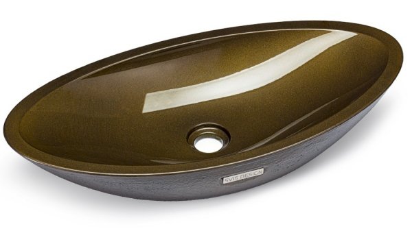 S.V.I.S. Design UMYWALKA 60 CM ORION BRUSHED - GOLDEN DUST, LAKIER BŁYSZCZĄCY