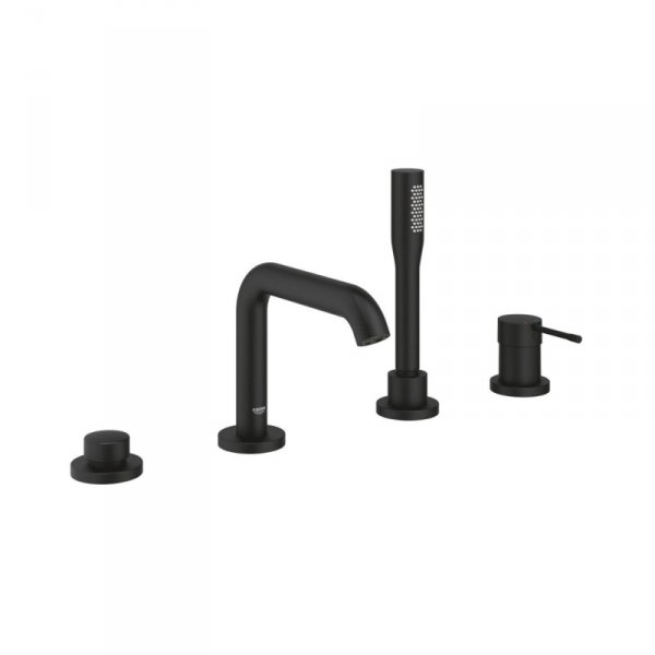 Grohe Essence Bateria nawannowa 4 otworowa phantom black 25251KF1