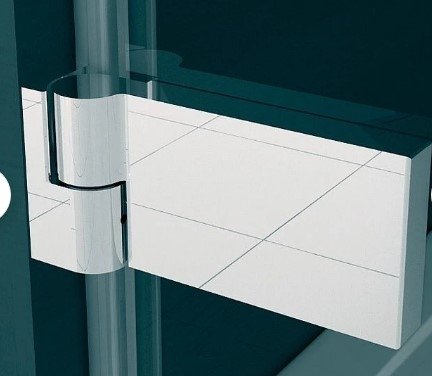 Ronal SanSwiss Pur PUR1 Drzwi jednoczęściowe wymiar specjalny profil chrom szkło Master Carre Lewe PUR1GSM11030