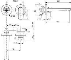 Ideal Standard Connect Air Bateria umywalkowa podtynkowa srebro szczotkowane połysk A7029GN