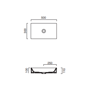 Catalano NEW PREMIUM 50x30 umywalka nablatowa biały mat 150AVPBM