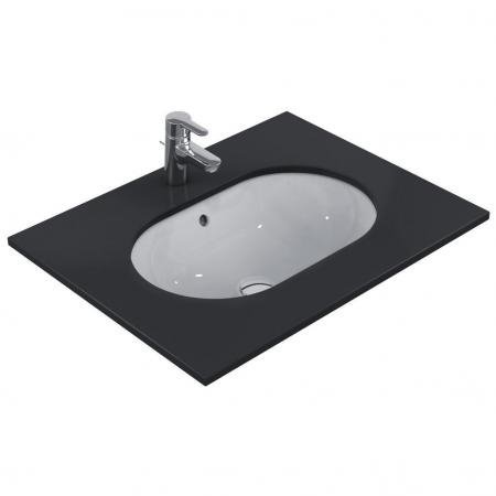 Ideal Standard Connect Umywalka podblatowa 62x42 cm z bez otworu na baterię, z przelewem, z powłoką Ideal Plus, biała E5050MA