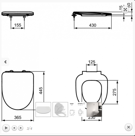 Ideal Standard i.life A Deska wolnoopadająca biała T467601