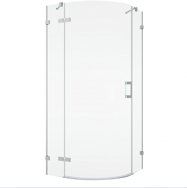 Ronal Sanswiss kabina półokrągła z drzwiami jednoczęściowymi 75-120x200 cm, szkło przezroczyste, profile chrom P3PG55SM11007