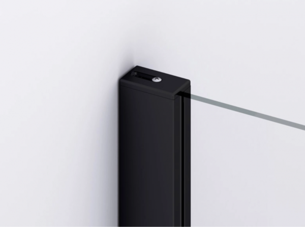 Ronal drzwi wahadłowe jednoczęściowe 100x200 cm, szkło przezroczyste, profile BLACK LINE czarny mat D22T11000607