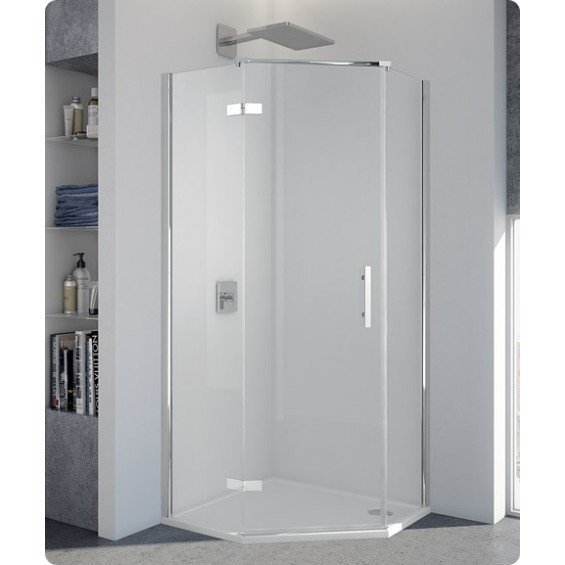 SanSwiss drzwi jendoczęściowe do kabiny pięciokątnej lewe PUR51GSM21007