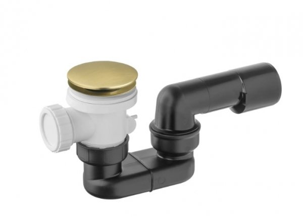 Vicario syfon brodzikowy 50 mm klik klak złoto szczotkowane 566C/SZ