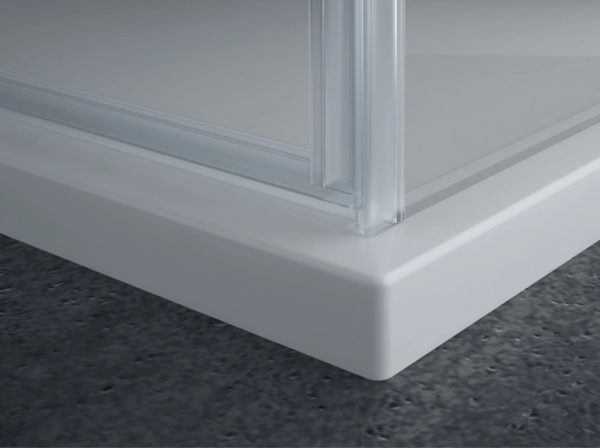 Ronal Sanswiss drzwi jednoczęściowe ze ścianką stałą w linii 90-160x0-200 cm, szkło przezroczyste, profile chrom PU13GSM21007