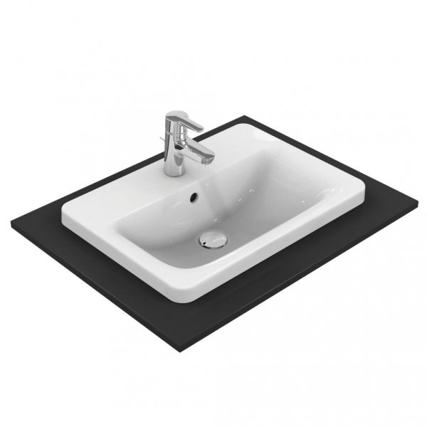 Ideal Standard Connect umywalka 58x42 cm wpuszczana prostokątna biała E504401