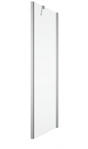 Ronal ścianka boczna 75x200 cm, szkło przezroczyste, profile srebrny połysk SOLT207505007