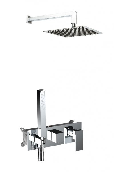 AQG Zestaw prysznicowy podtynkowy poziomy Bold EC240 Chrom 19BOLEC24002