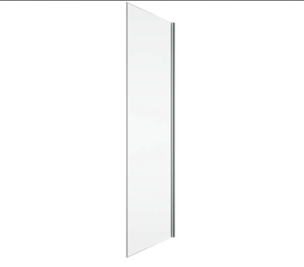 Ronal Sanswiss ścianka boczna 90° lub w linii 100,1-160x0-200 cm, szkło przezroczyste, profile chrom PUDT2PSM41007