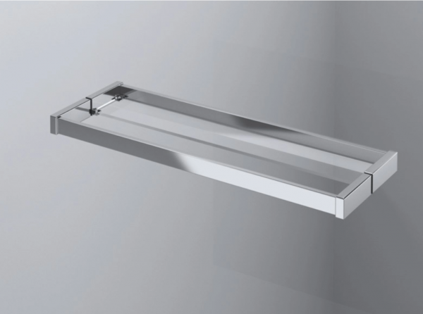 Ronal Sanswiss drzwi jednoczęściowe ze ścianką stałą w linii 90x200 cm, szkło pas satynowy poziomy, profile chrom PU13PG0901051