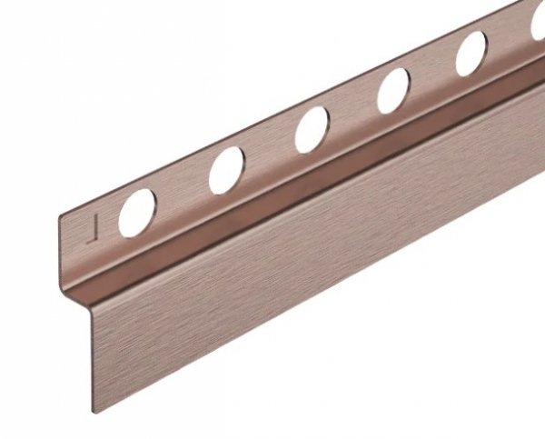Balneo Listwa spadkowa przyścienna prawa 120 cm miedziana D0101040101-1