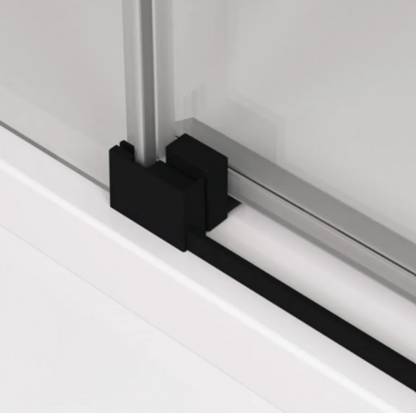 Ronal Sanswiss Cadura ścianka wolnostojąca Walk-in 120 cm lewa czarny mat CAW2G1200607