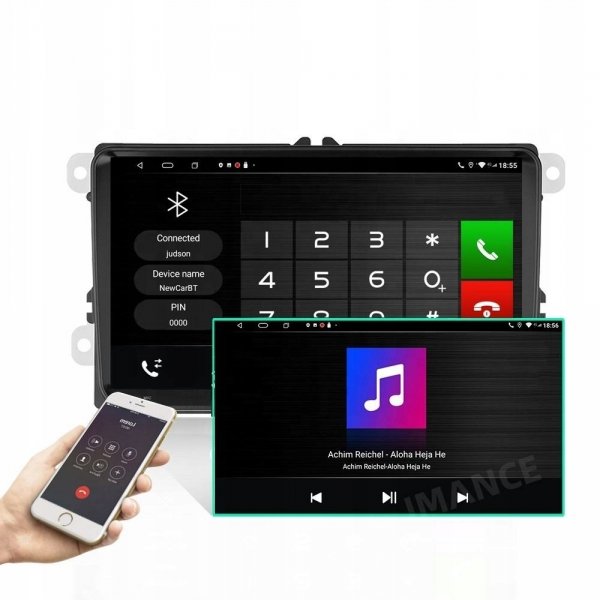 Radio samochodowe Farrot 2 DIN 9 Cal Android13 ekran dotykowy 2/32 GB Gps dla Volkswagen Passat Golf Polo siedzenie do skody + kamera cofania