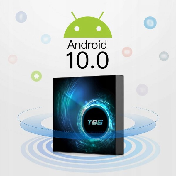 Farrot SMART TV BOX T95 Android 10, 2/16GB + KLAWIATURA i8