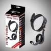 Kinky collar black  collar with leash  adjustable