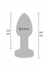 Buttplug Vibr. Medium Silver