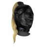 Mask with Blonde Ponytail - Black