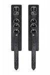 Anonymo handcuffs, PU leather, black, 26.5 cm