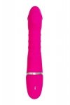 JOS Thrusting and sucking vibrator To-Frolly, silicone, pink, 21,5cm