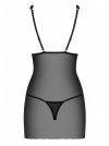 Bielizna-Lucita koszulka i stringi czarna  S/M