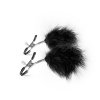 Stymulator-Adjustable Nipple Clamps With Feathers