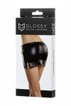Glossy Shiny Wetlook skirt CAMREN - black S