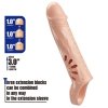 PRETTY LOVE - PENIS SLEEVE, TPE,3 removeable 1 inch extenders