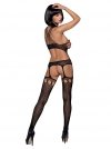 Seksowne Bodystocking damskie. Otwarty krok G313 S/M/L