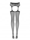Garter stockings S232 S/M/L Pończochy kabaretki i pas do pończoch 2w1