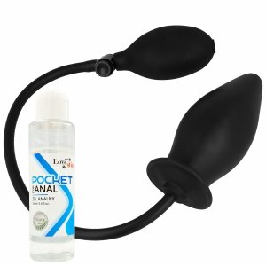 DUŻY POMPOWANY KOREK BALON ANALNY XXL ANAL PLUG Z POMPKĄ