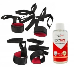 Zestaw do krępowania 4x kajdanki z linkami