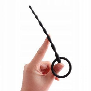 SILIKONOWY DILATOR Z MASUJĄCYMI KULKAMI MASTURBATOR CEWKI MOCZOWEJ PLUG 