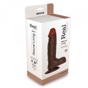 Wibrator-REALISTIC VIBRATOR REAL RAPTURE BROWN 7.5&quot;&quot;&quot;&quot;&quot;&quot;&quot;&quot;&quot;&quot;&quot;&quot;&quot;