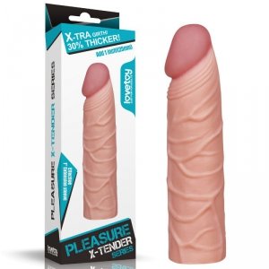 Add 1&quot;&quot; Pleasure X Tender Penis Sleeve Flesh