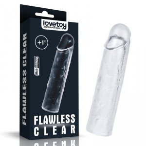 Flawless Clear Penis Sleeve Add 1&#039;&#039;