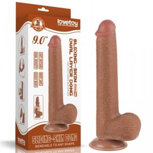9&#039;&#039; Sliding Skin Dual Layer Dong Brown