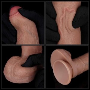 8&#039;&#039; Dual Layered Silicone Cock