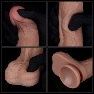 8.5&#039;&#039; Dual Layered Silicone Cock