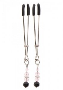 Tweezers With Beads Silver