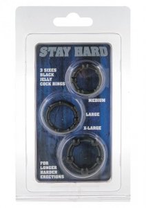 Stay Hard - Three Rings Black