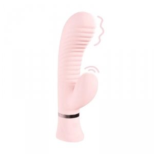Mystique - Ribbed Rabbit Vibrator - Pink