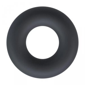 Solid Silicone Cockring - XS - Black